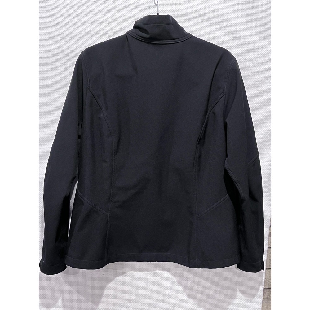 Eddie Bauer Womens Black Softshell Jacket Full Zip Water Resistant Size XL - Picture 9 of 13
